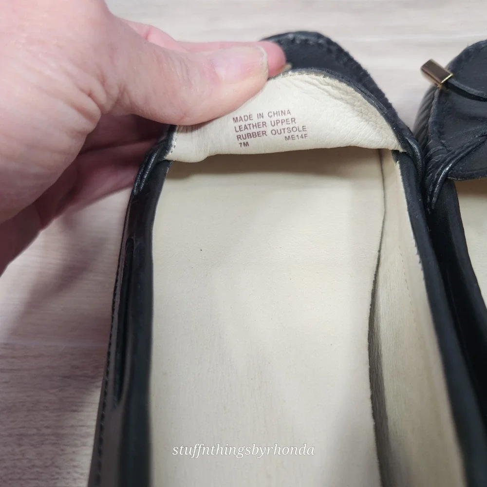 New Without Box Michael Kors Daisy Moc Flats Black Loafers Ladies Flats Sz 7M